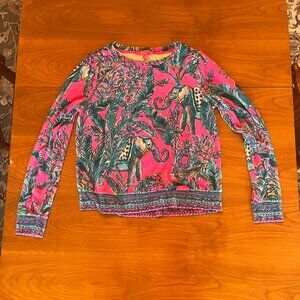 Lilly Pulitzer Velour Vintage Elephants - Size S